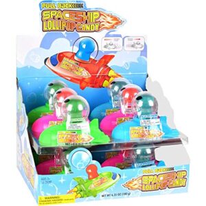 KoKo's Pull-Back Spaceship Lollipop Candy Toy 0.52oz 12ct